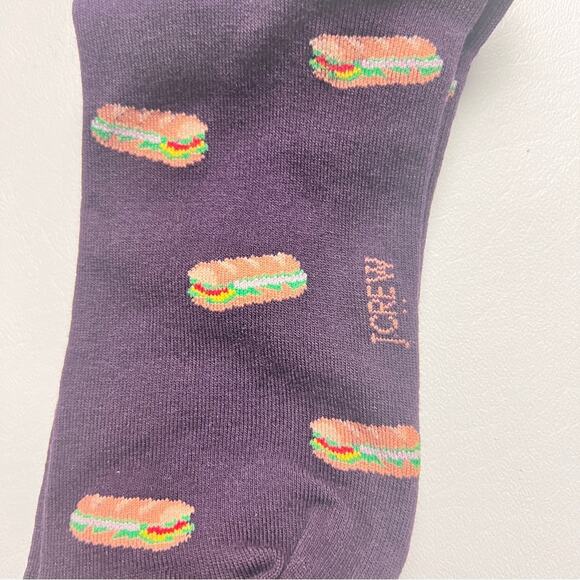 J.Crew Sandwich Print Graphic Design Trouser Socks Onesize NWT - Picture 9 of 9